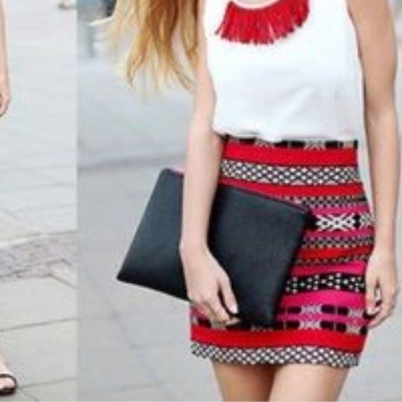 Zara Tribal Aztec Print Skirt (XS) - Picture 5 of 5
